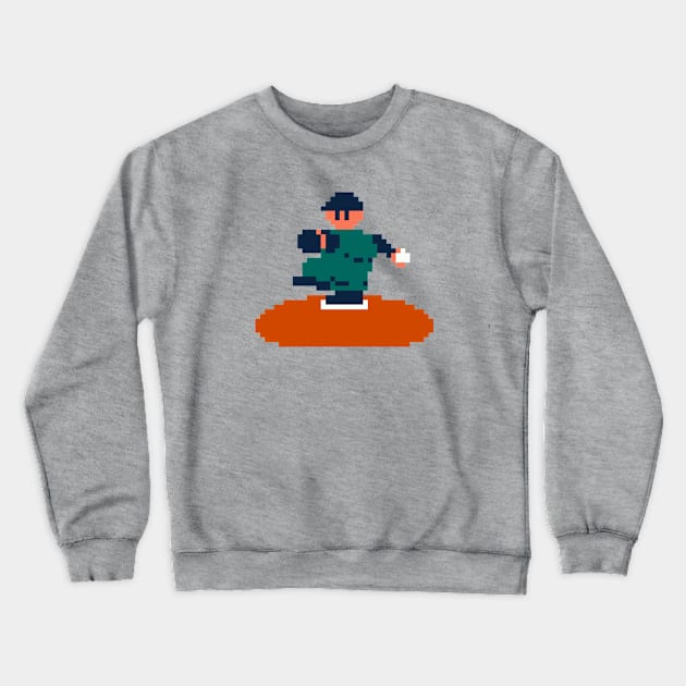 RBI Baseball Pitcher - Seattle Crewneck Sweatshirt by The Pixel League